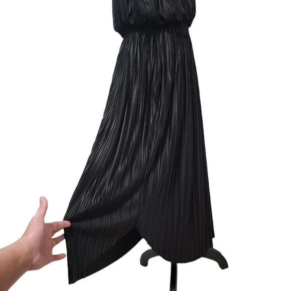 Banana Republic Black Dress | Black Long Pleated Dress for Women Size Sm… - Picture 17 of 17